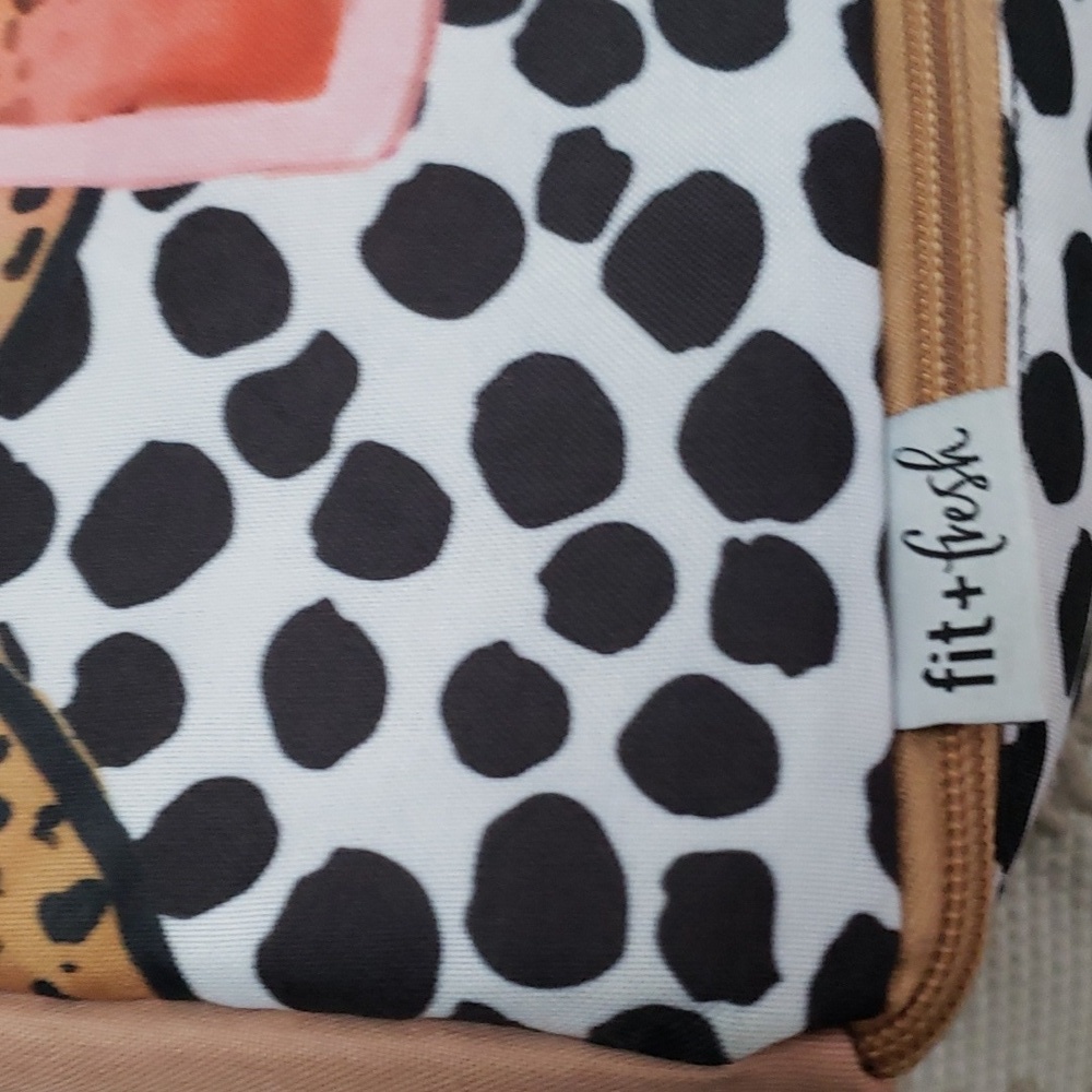Fit & Fresh Wichita Insulated Lunch Bag Side, Tropica Glam Cat - Picture 11 of 16